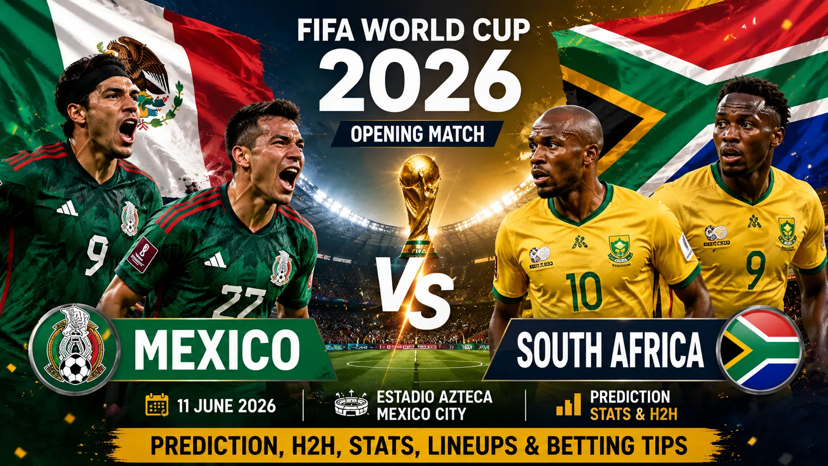 Mexico vs South Africa World Cup 2026 Prediction & LIVE