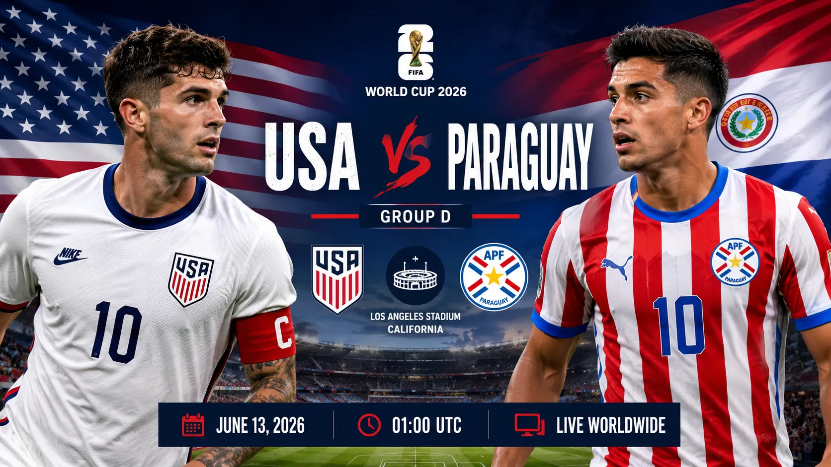 USA vs Paraguay Prediction Today: H2H, Stats, Team News