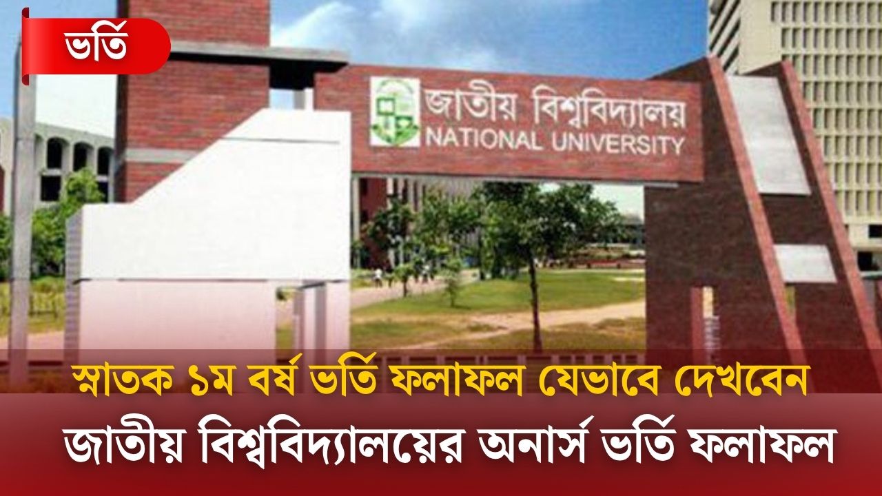 NU Admission Test Result 2025 Published : How to check honours admission result