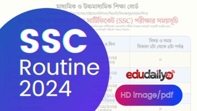 SSC routine 2024 PDF download [all boards of Bangladesh]